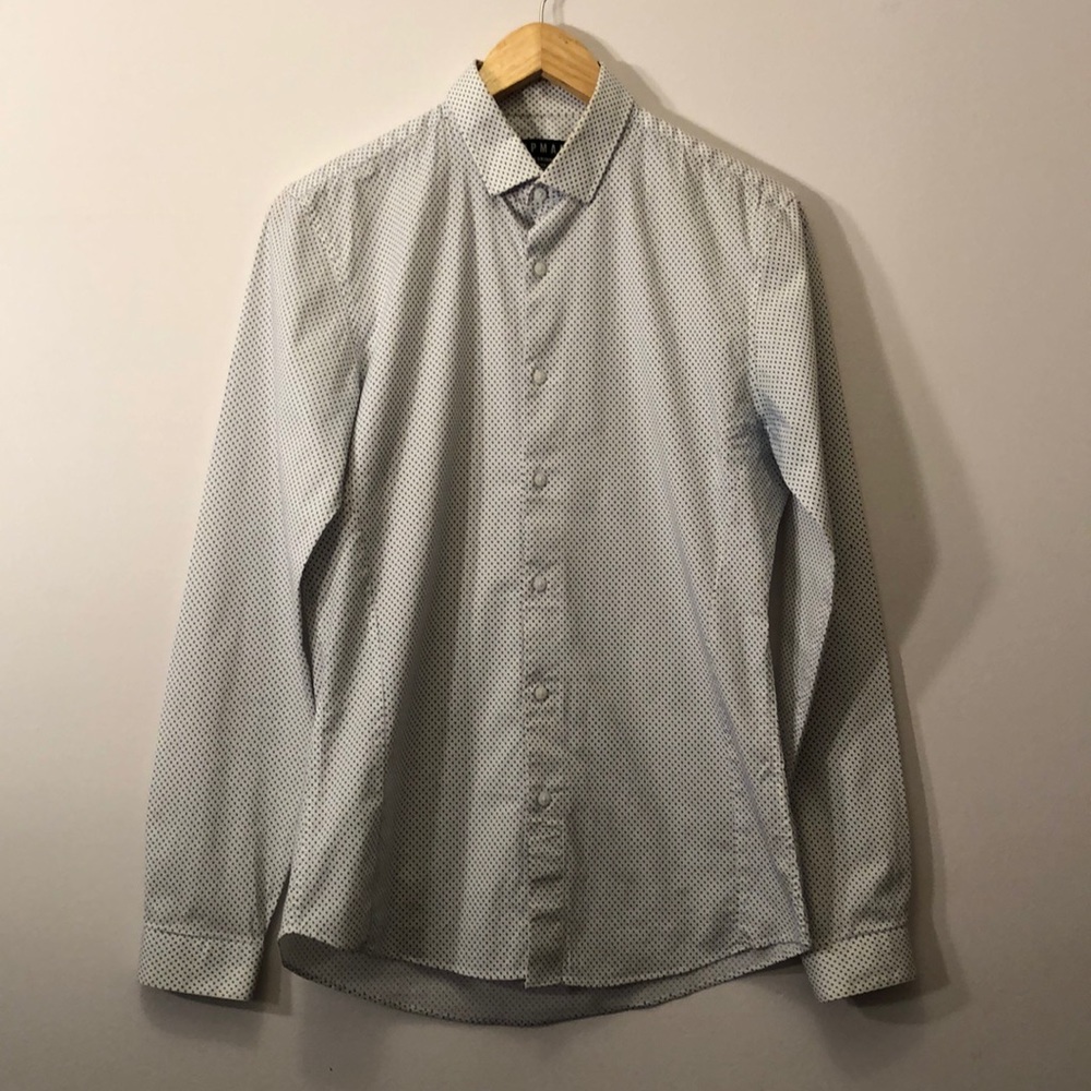 Topman White Slim Fit Button Down